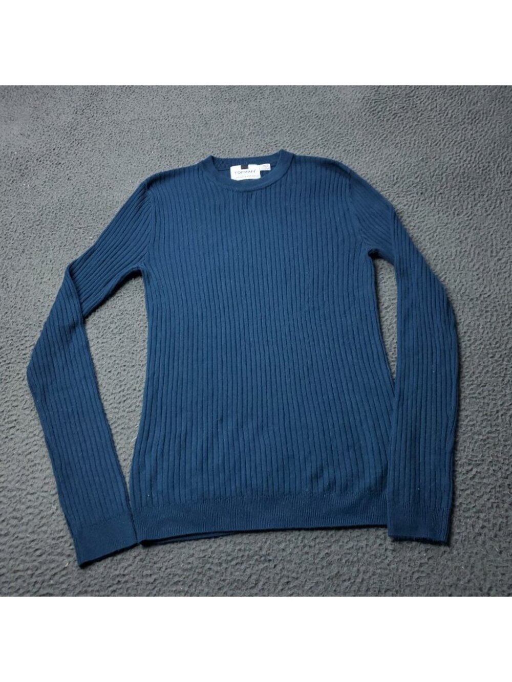 TOPMAN Ribbed Sweater Womens M Medium Blue Casual Adult Streetwear y2K